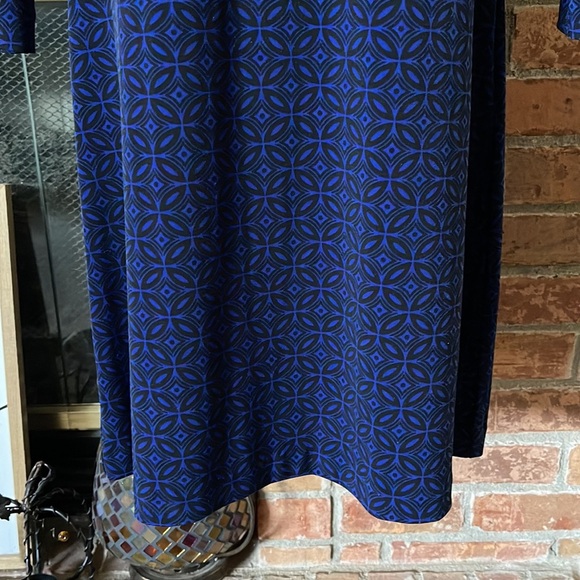 Banana Republic Blue & Black Patterned Dress - Picture 3 of 5